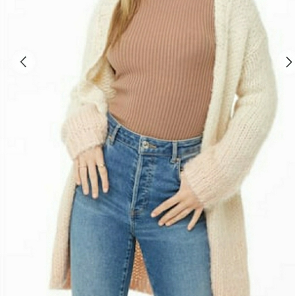 Forever21 Fuzzy Ombre Cardigan